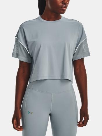 Under Armour UA Rush Vent Crop SS Tricou Albastru