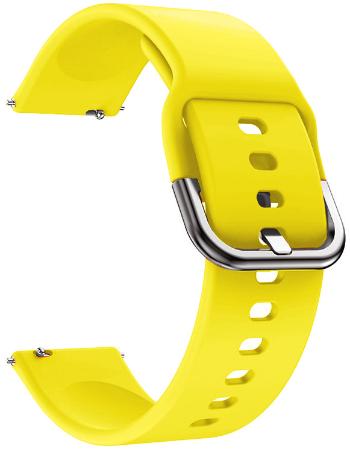 4wrist Curea din silicon - 20 mm Yellow