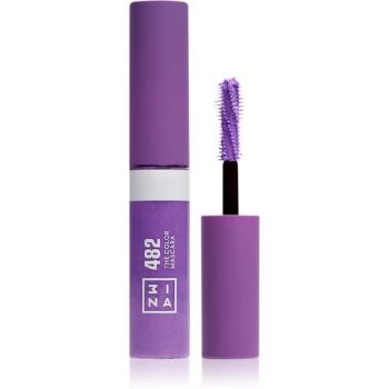 3INA The Color Mascara Mini mascara culoare 482 - Purple 5,5 ml