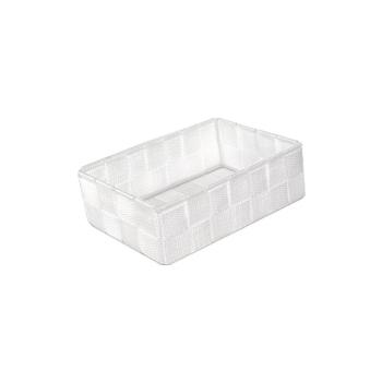 Organizator de baie alb Compactor Stan, 12 x 18 cm