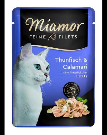 MIAMOR Feine Filets hrana ton si calamar, pisica 12x100 g