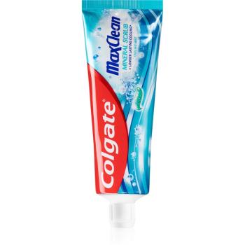 Colgate Max Clean Mineral Scrub Pasta de dinti cu gel pentru o respirație proaspătă Tingling Mint 75 ml