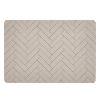 Suport din silicon pentru farfurie Södahl Tiles, 33 x 48 cm, bej