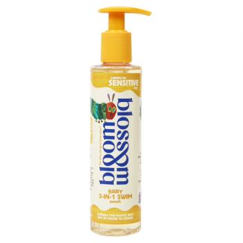 Bloom & Blossom Gel de spălare pentru copii, șampon și balsam Omidă foarte flămândă (3-in-1 Swim) 200 ml