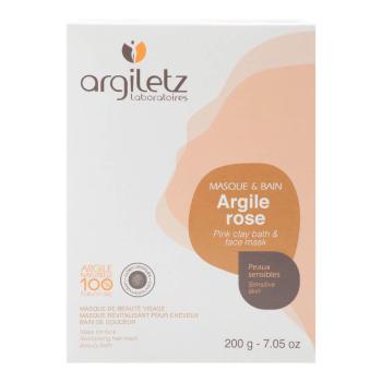 Argiletz Mască și baie ultra ventilată de argilă roz 200 g