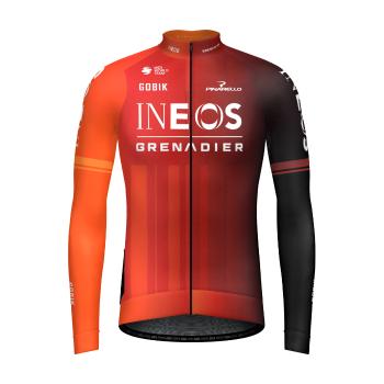 
                         Tricou de cilism pentru iarnă cu mânecă lungă - HYDER INEOS GRENADIERS 2024 
                