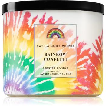 Bath & Body Works Rainbow Confett lumânare parfumată 411 g