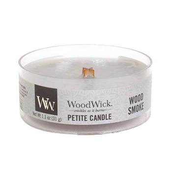 WoodWick Lumânare aromatică mică cu fitil din lemn Wood Smoke 31 g