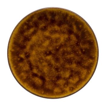 Platou din gresie ceramică Costa Nova Roda, ⌀ 22 cm, maro