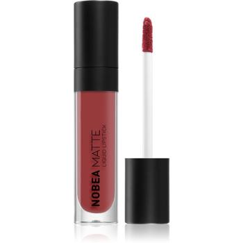 NOBEA Day-to-Day Matte Liquid Lipstick ruj lichid mat culoare Mulberry #M12 7 ml