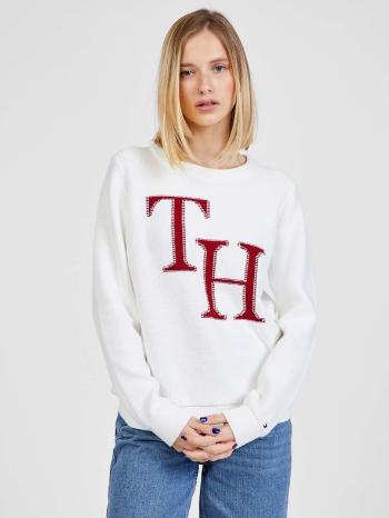 Tommy Hilfiger Graphic Pulover Alb