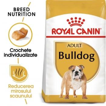 Royal Canin Bulldog Adult, pachet economic hrană uscată câini, 12kg x 2