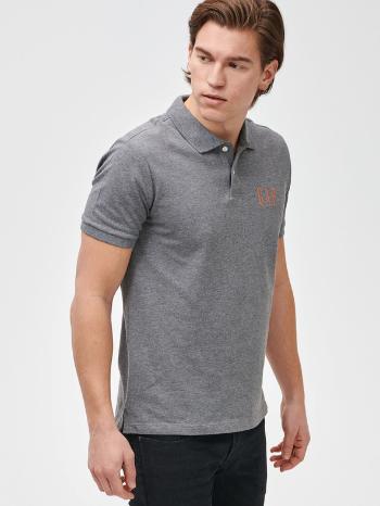 GAP Logo pique Polo Tricou Gri