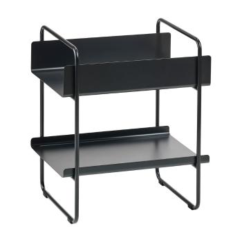 Masă consolă neagră din metal 36x48 cm A-Console – Zone