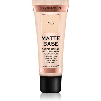 Makeup Revolution Matte Base acoperire make-up culoare F6,5 28 ml