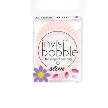 Invisibobble Elastic de păr subțire in formă spirală Slim Retro Dreamin ‘Cuter than you Pink 3 buc