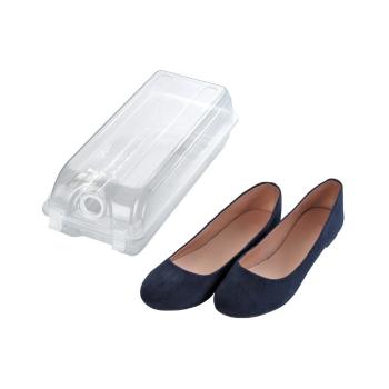 Cutie transparentă pentru depozitarea pantofilor Wenko Smart, lățime 14 cm