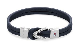 Tommy Hilfiger Bratara moderna din piele albastra Braided Knot 2790443