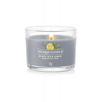 Yankee Candle Lumânare votivă in sticlă Black Tea & Lemon 37 g