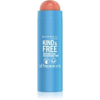 Rimmel Kind & Free machiaj multifuncțional pentru ochi, buze și față culoare 002 Peachy Cheeks 5 g