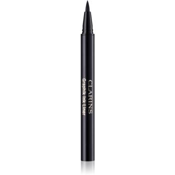 Clarins Graphik Ink Liner Liquid Eyeliner Pen fixare de lunga durata pentru ochi culoare 01 Intense Black 0.4 ml