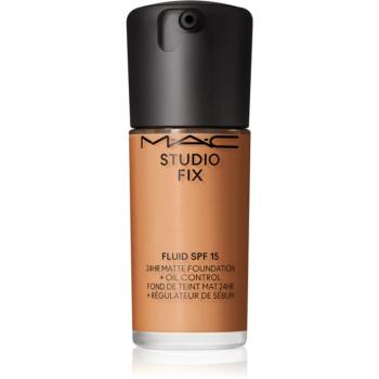 MAC Cosmetics Studio Fix Fluid SPF 15 24HR Matte Foundation + Oil Control machiaj cu efect matifiant SPF 15 culoare NC45 30 ml