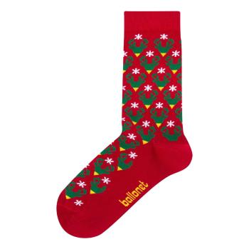 Șosete în cutie de cadou Ballonet Socks Season's Greetings Socks Card with Caribou, mărime 36 - 40