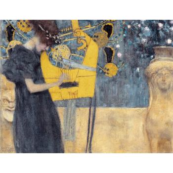 Reproducere tablou Gustav Klimt - Music, 90 x 70 cm