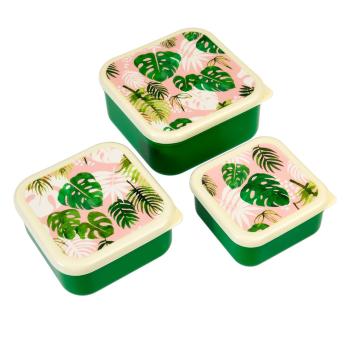 Set 3 cutii pentru gustare Rex London Tropical Palm