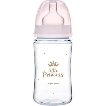 canpol babies Royal Baby biberon pentru sugari 3m+ Pink 240 ml