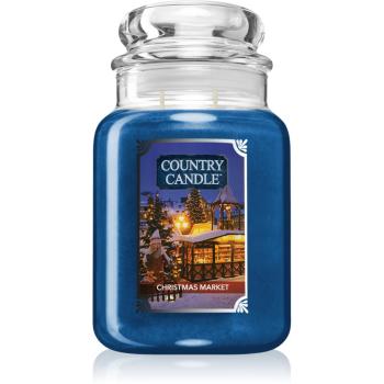 Country Candle Christmas Market lumânare parfumată 680 g