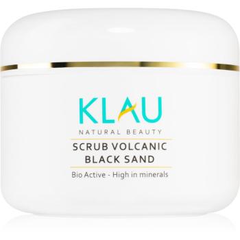 KLAU Volcanic Black Sand Peeling mineral pentru ten 200 ml