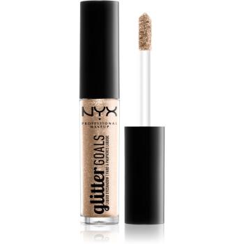 NYX Professional Makeup Glitter Goals farduri de ochi lichide cu sclipici culoare 02 Polished Pin Up 3.4 g