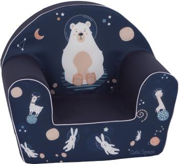 Scaun pentru copii Urs polar - albastru închis