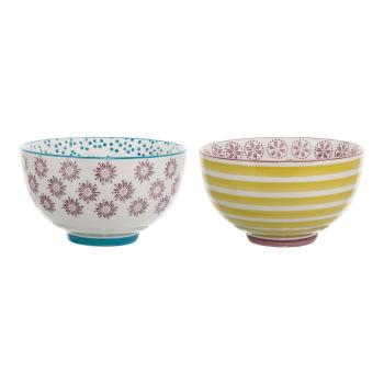 Set de 2 boluri din gresie ceramică Bloomingville Patrizia, ø 11,5 cm