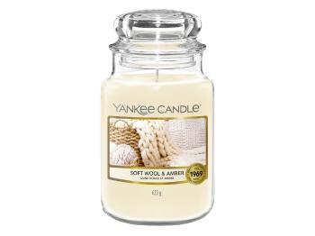 Yankee Candle Lumânare aromatică Classic mare Soft Wool & Amber 623 g