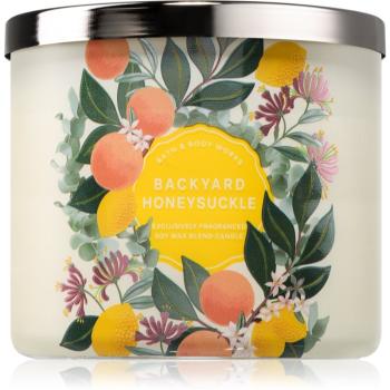 Bath & Body Works Backyard Honeysuckle lumânare parfumată 411 g