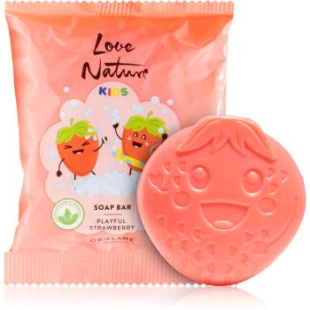 Oriflame Love Nature Kids Playful Strawberry săpun solid pentru curățare pentru pielea bebelusului 75 g