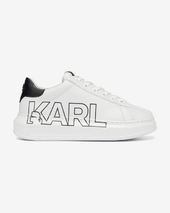 Karl Lagerfeld Kapri Karl Outline Logo Teniși Alb