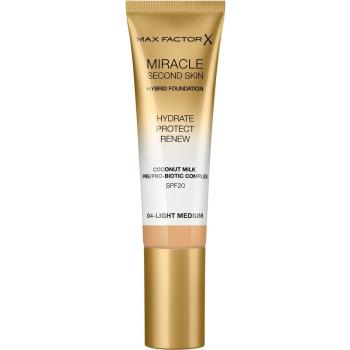 Max Factor Miracle Second Skin fond de ten crema hidratant SPF 20 culoare 04 Light Medium 30 ml