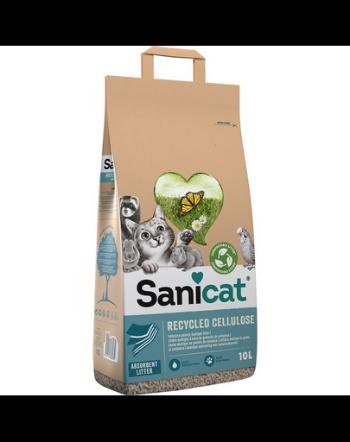 SANICAT Cellulose 10 L asternut natural pentru pisici