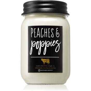 Milkhouse Candle Co. Farmhouse Peaches & Poppies lumânare parfumată Mason Jar 368 g