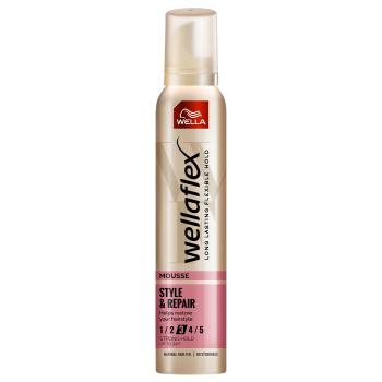 Wella Spumă cu fixare medie pentru păr deteriorat Wellaflex Style & Repair (Mousse) 200 ml