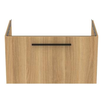 Dulap sub chiuvetă în culoare naturală suspendat cu aspect de lemn de stejar 80x44 cm i.Life B – Ideal Standard