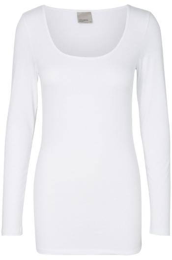 Vero Moda Doamnelor T LS SOFT VMMAXI MY LONG U-GAT GA Noos Bright White L