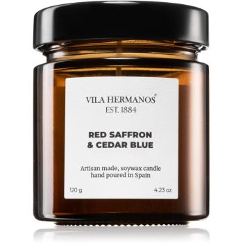 Vila Hermanos Apothecary Red Saffron & Cedar Blue lumânare parfumată 120 g
