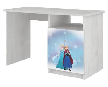 Masă de birou pentru copii - Regatul de gheaţă - decor pin norvegian