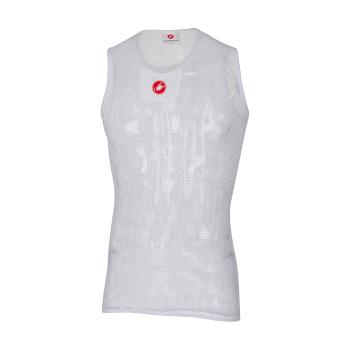 
                 CASTELLI Tricou de ciclism fără mâneci - CORE MESH 3 - alb 
            