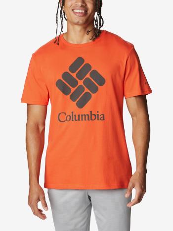 Columbia Trek™ Logo Short Sleeve Tricou Portocaliu