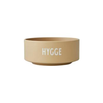 Bol din porțelan Design Letters Hygge, ø 12 cm, bej